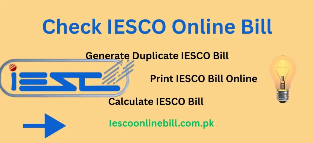 Check IESCO Online Bill