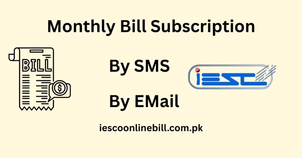 Monthly Bill Subscription