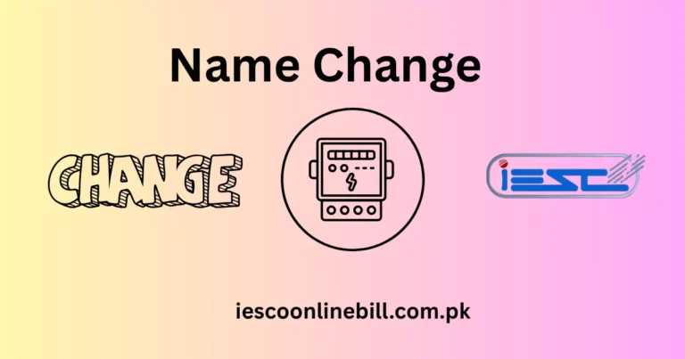 Change of name on electricity Bill